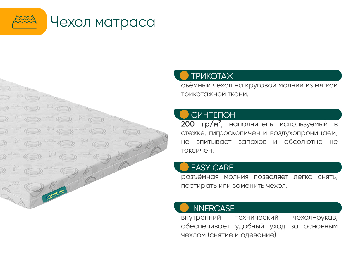 Матрас Фабрика сна Топ-6 70х160