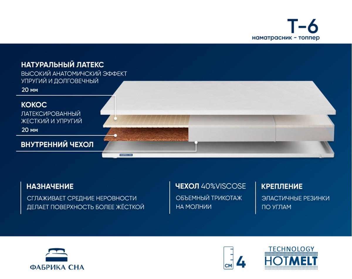 Топпер Т-6 70х200