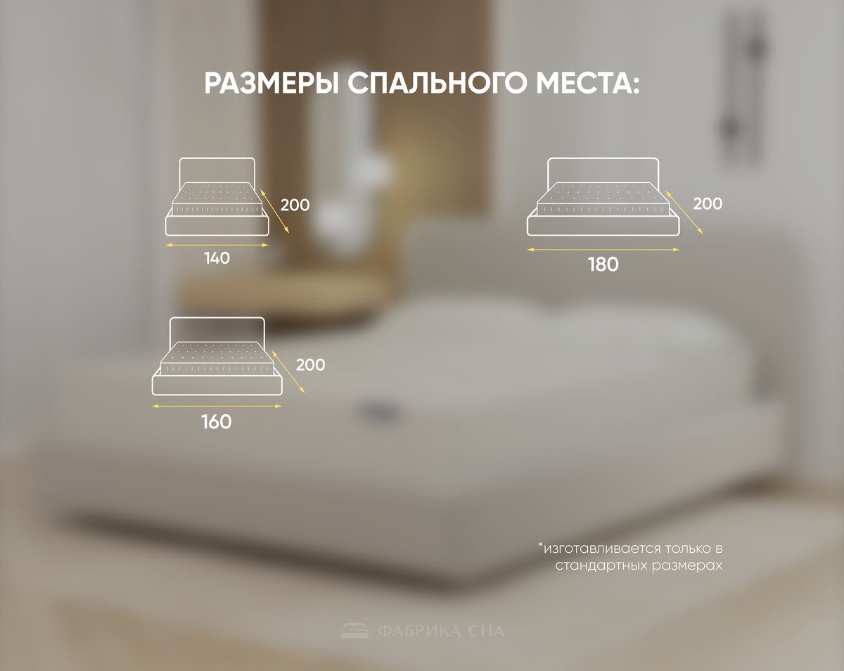 Кровать Фабрика сна Безе 140х200